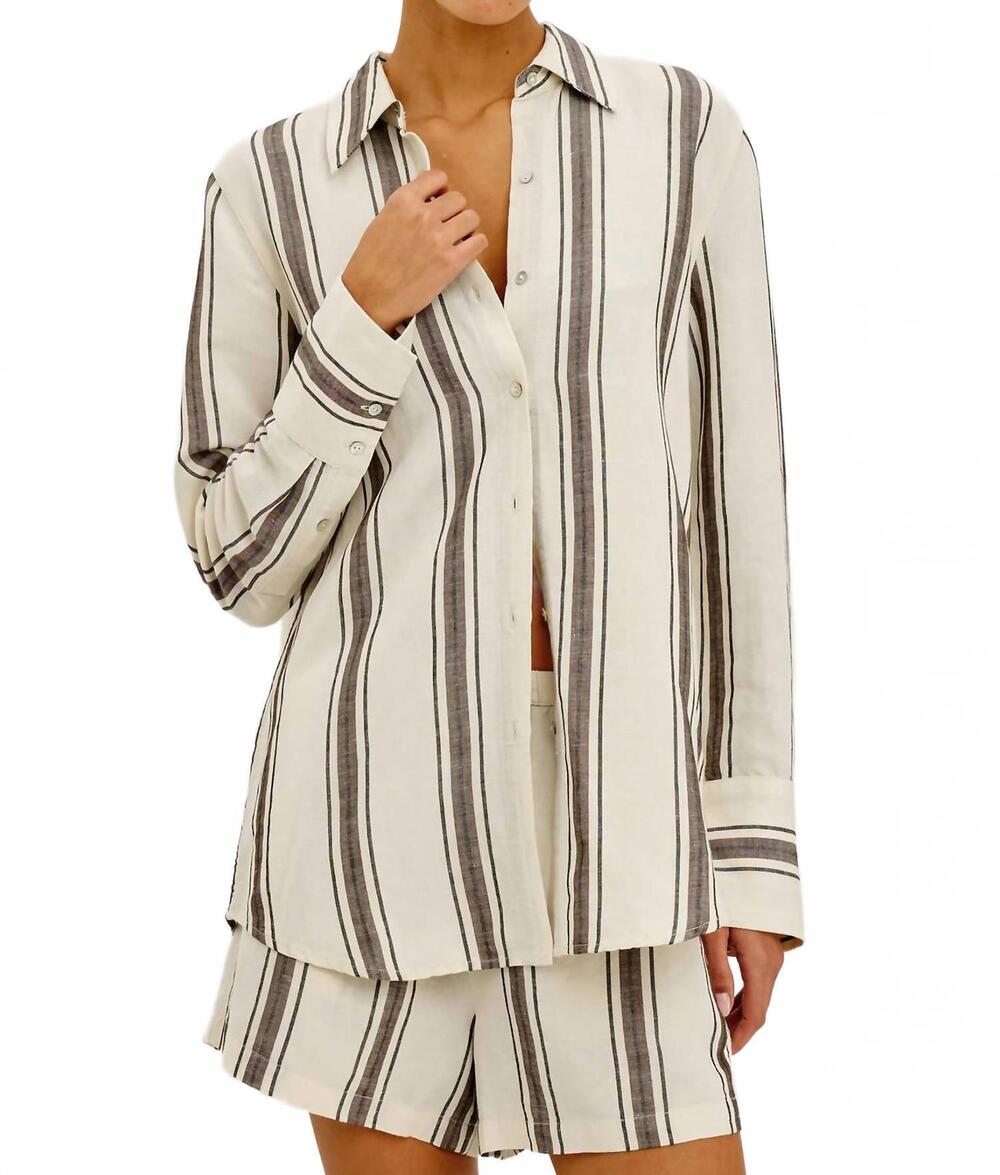 NEW RAILS knox shirt in sequoia stripe